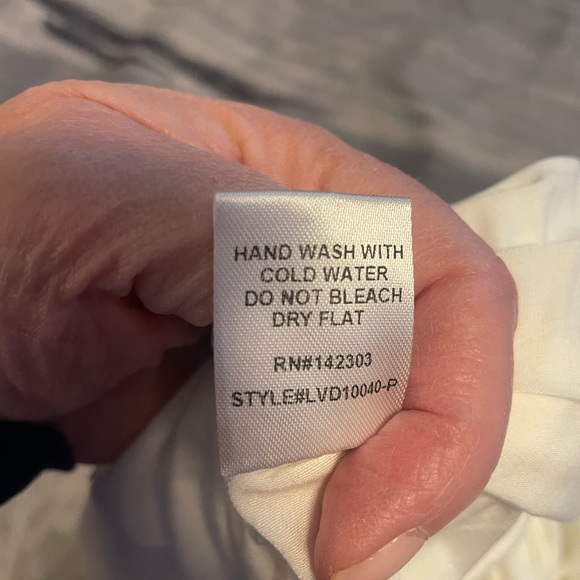 LACE SLIP DRESS EXTENDER TOP IN OFF WHITE - Picture 4 of 9